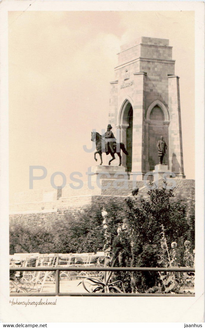 Hohensyburgdenkmal - monument - old postcard - 1950 - Germany - used - JH Postcards