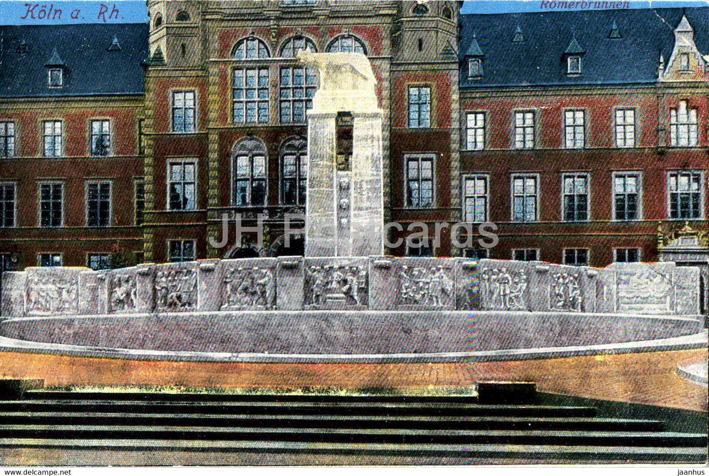 Koln - Cologne - Romerbrunnen - 247 - old postcard - Germany - unused - JH Postcards
