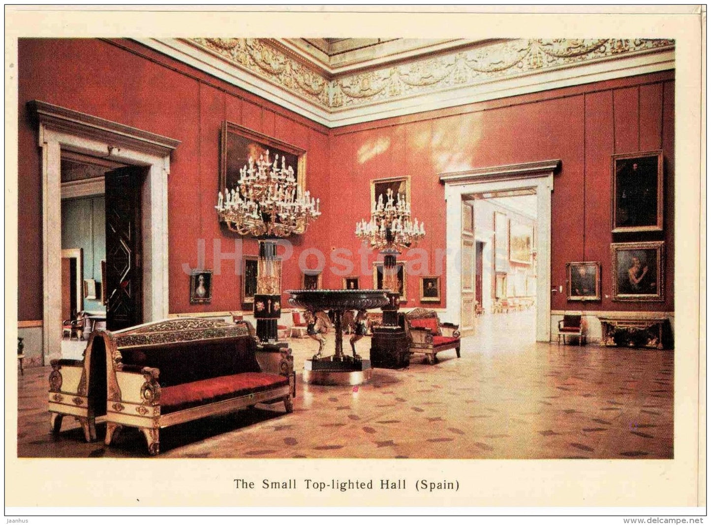 The large Top-Lighted Hall (Spain) - Leningrad - St. Petersburg - 1979 - Russia USSR - unused - JH Postcards