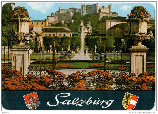 Salzburg - Mirabellgarten - Mirabell garden - Austria - used 1981 - JH Postcards