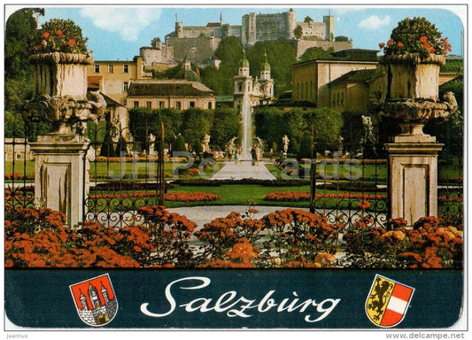 Salzburg - Mirabellgarten - Mirabell garden - Austria - used 1981 - JH Postcards
