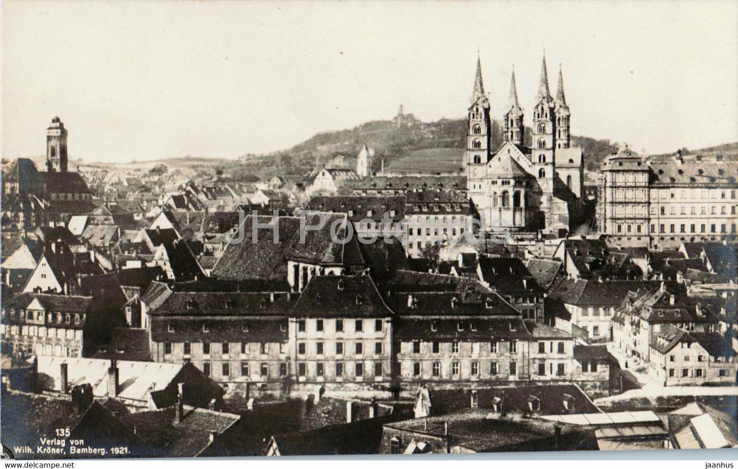 Bamberg - Totalansicht - 135 - old postcard - Germany - unused - JH Postcards
