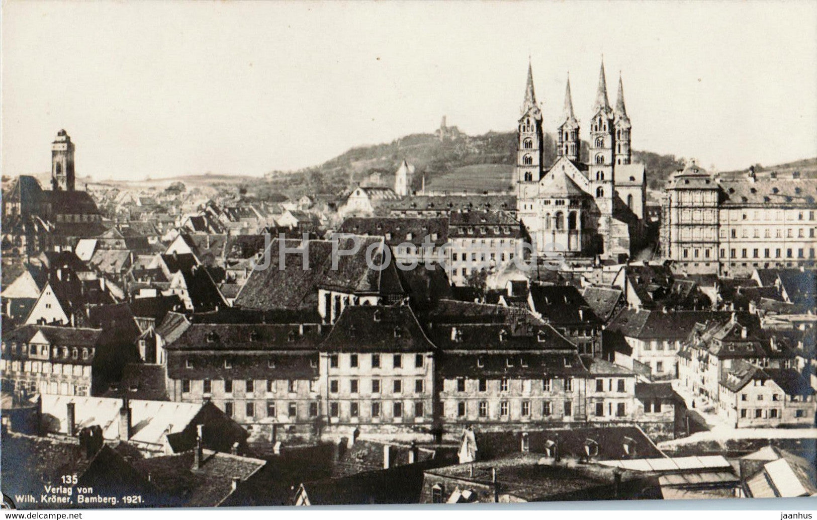 Bamberg - Totalansicht - 135 - old postcard - Germany - unused - JH Postcards