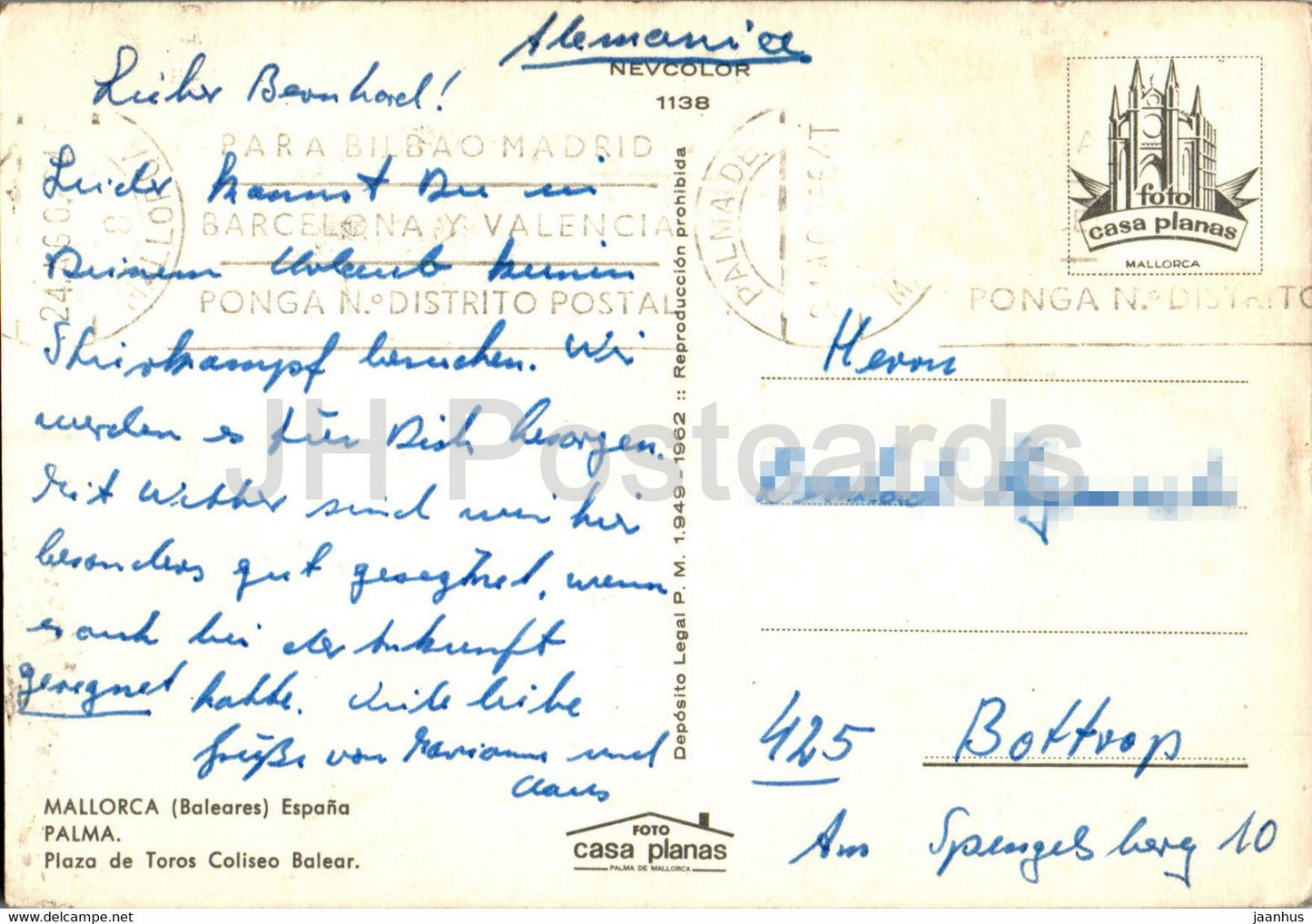 Palma - Plaza de Toros Coliseo Balear - Mallorca - bullfight - 1138 - Spain - used