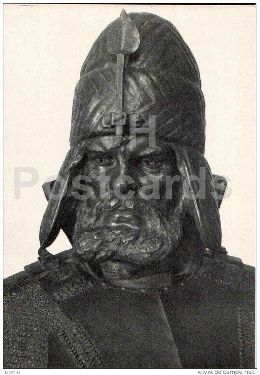 sculpture by M. Antokolsky - Yermak , fragment - russian art - unused - JH Postcards