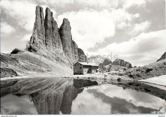 Dolomiti - Rifugio Re Alberto - Torri di Vajolet - 1972 - Italy - used - JH Postcards