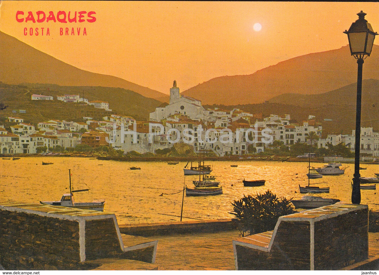 Cadaques - Costa Brava - Bello Atardecer - Beautiful Sunset - 1978 - Spain - used - JH Postcards