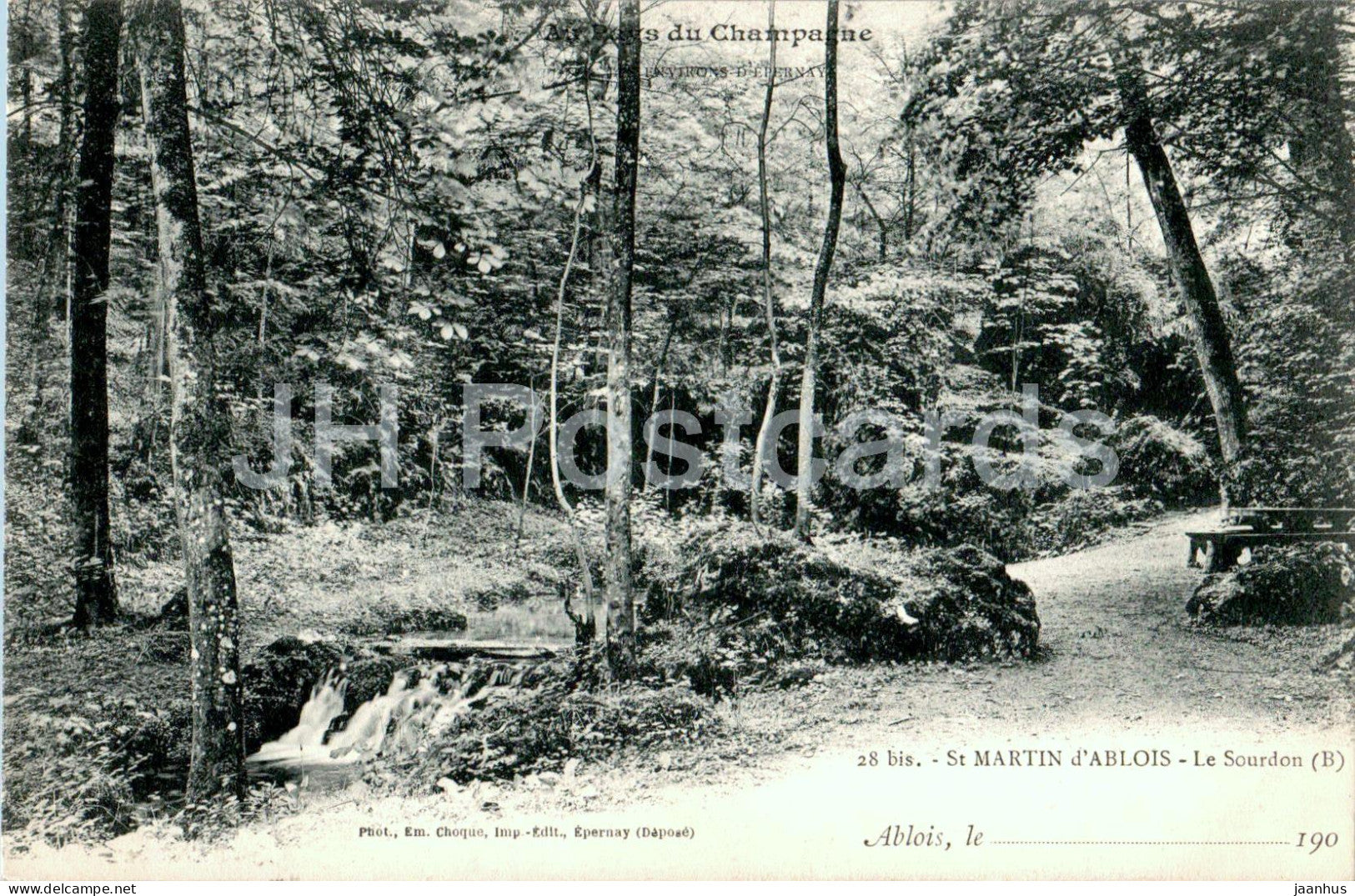 St Martin D'Ablois - Le Sourdon - 28 - old postcard - France - unused - JH Postcards