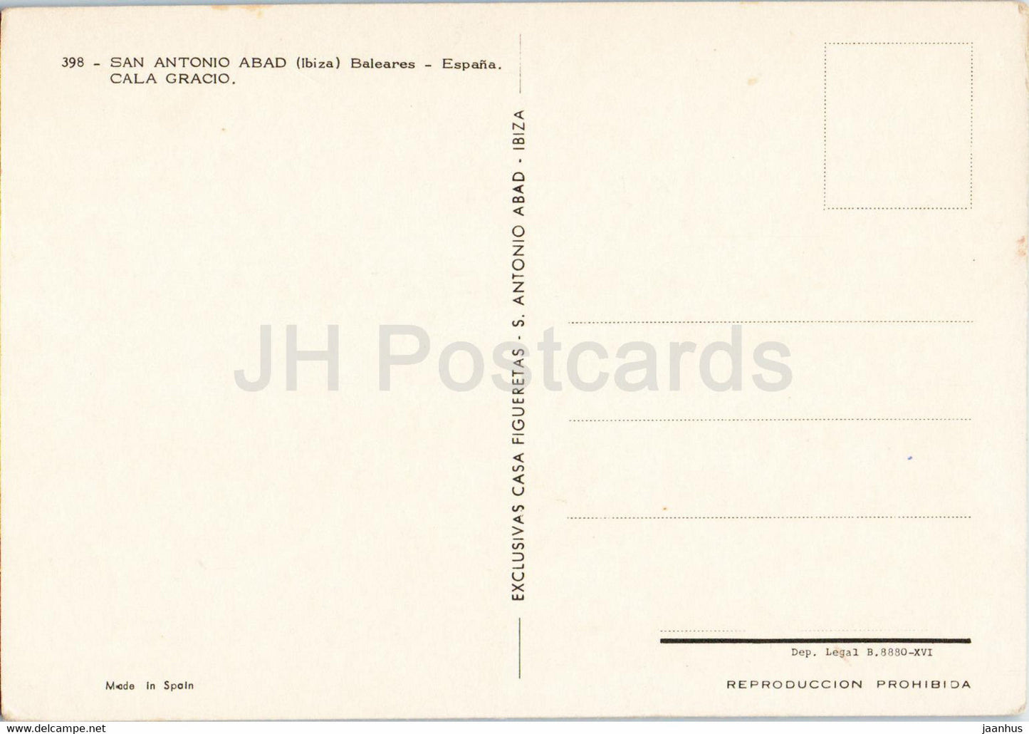 San Antonio Abad - Ibiza - Baleares - Cala Gracio - multiview - bateau - 398 - Espagne - inutilisé