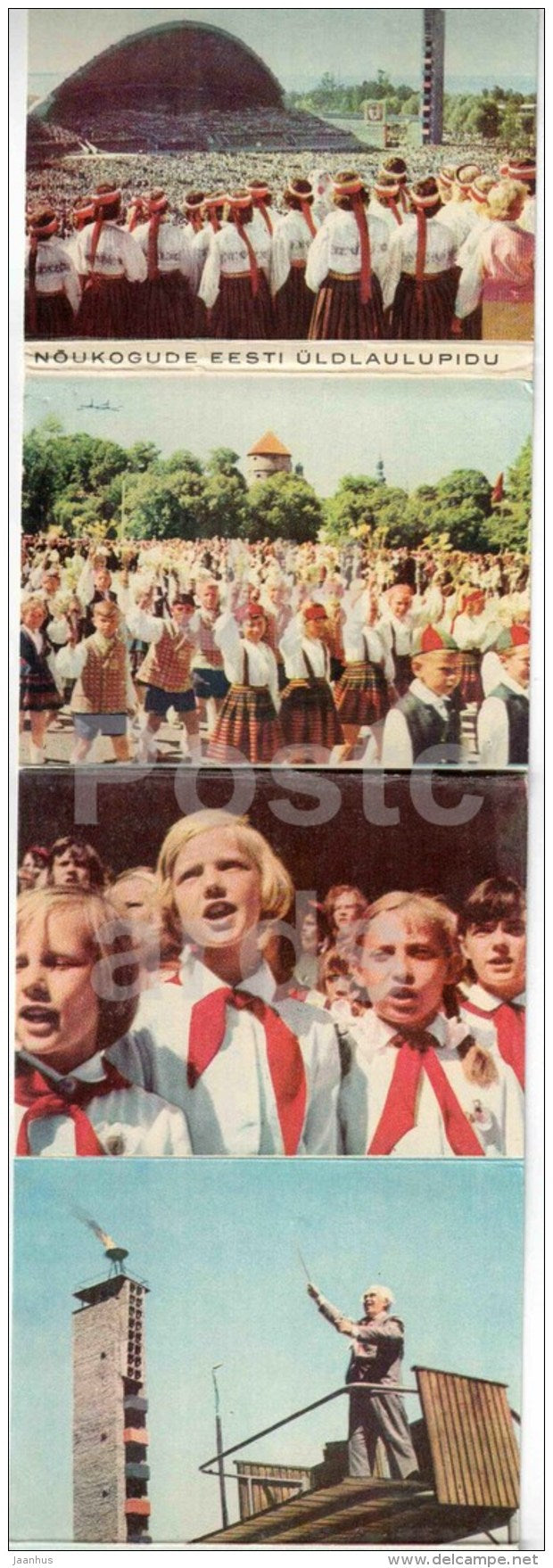 Estonian Song Festival - mini Photo Book - Leporello - 1969 - Estonia USSR - unused - JH Postcards