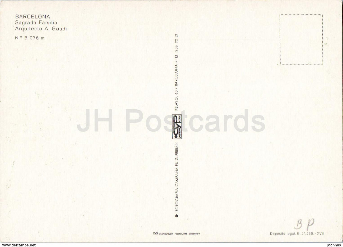 Barcelone - Sagrada Familia - Arquitecto A. Gaudi - multiview - Espagne - inutilisé