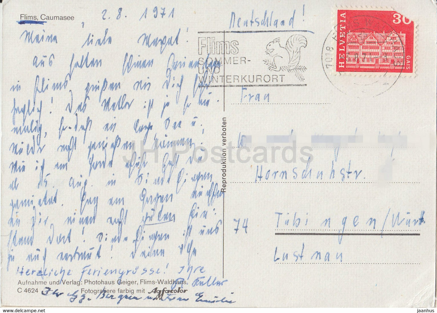 Flims - Caumasee - 4624 - 1971 - Schweiz - gebraucht