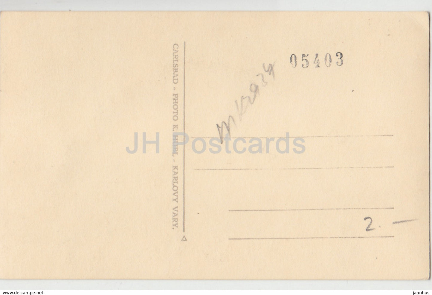 Karlovy Vary - Karlsbad - Macht Dich Gesund - Stellt Deine Gesundheit wieder her - alte Postkarte - Tschechische Republik - unbenutzt