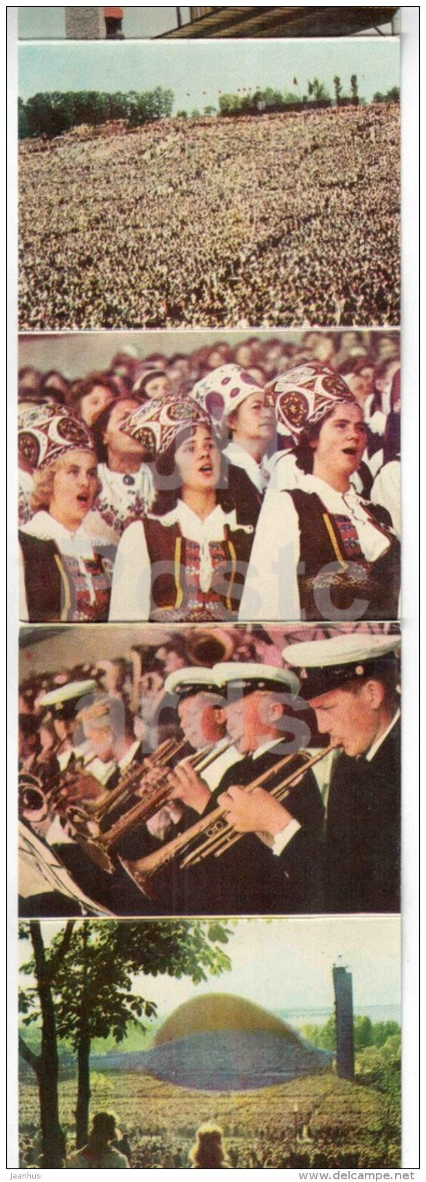 Estonian Song Festival - mini Photo Book - Leporello - 1969 - Estonia USSR - unused - JH Postcards