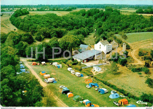 Noyal Muzillac - Vue aerienne - Le Moulin et le Camping de Cadillac - Cadillac Mill and Campsite - 1983 - France - used