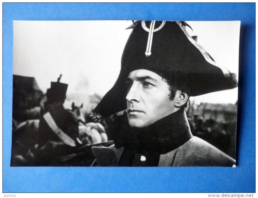 russian actor Vyacheslav Tikhonov - Andrei Nikolayevich Bolkonsky in War and Peace - 1978 - Russia USSR - unused - JH Postcards