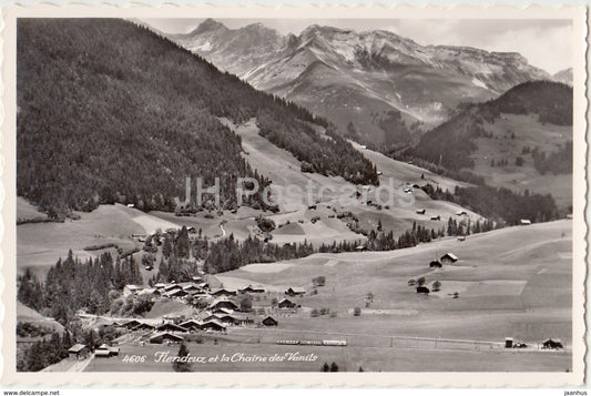 Flendruz et la Chaine des Vanils - 4606 - Switzerland - 1961 - used - JH Postcards