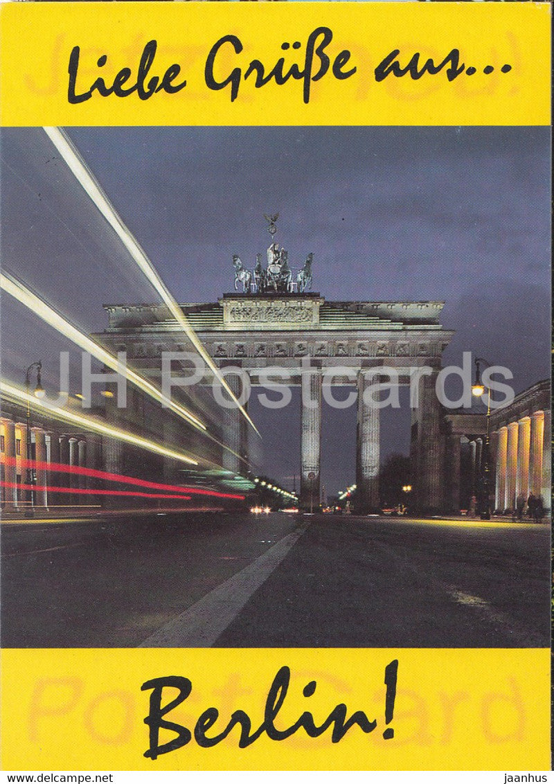 Liebe Grusse aus Berlin - Brandenburger Tor - 15 - Germany - unused - JH Postcards