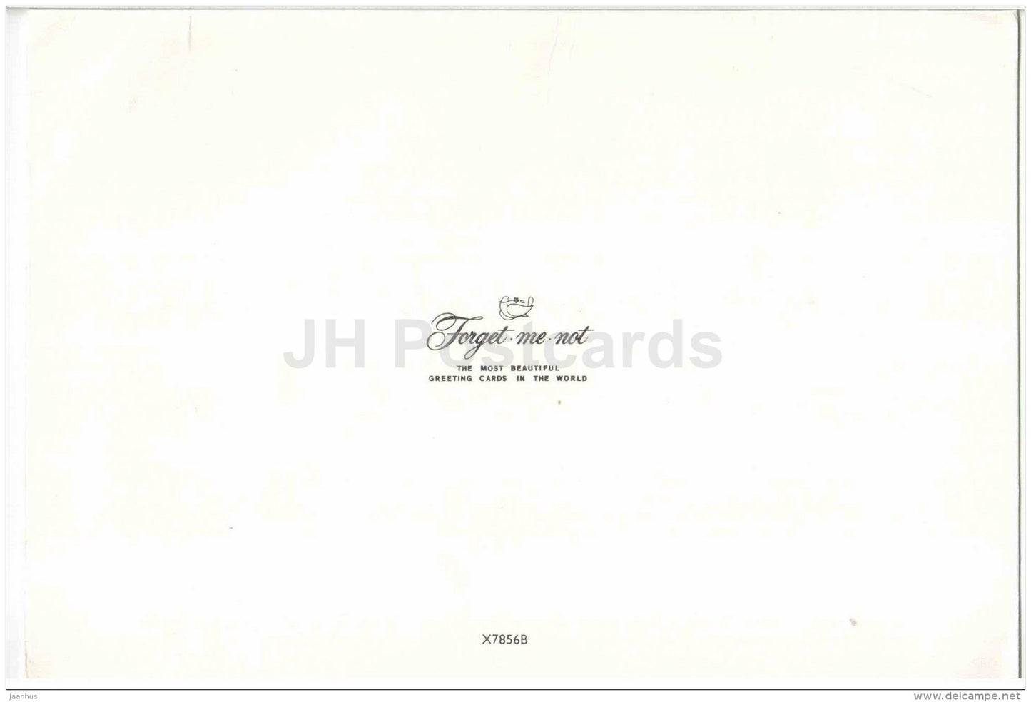 Christmas Greeting Card - children aroun the Christmas Tree - illustration - used - JH Postcards