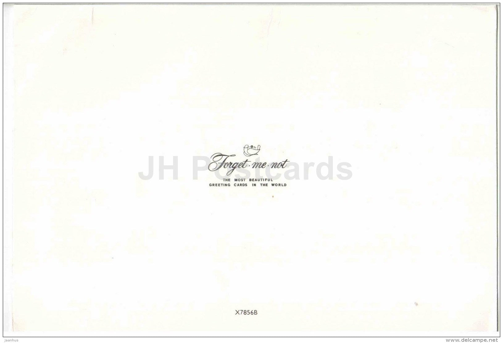 Christmas Greeting Card - children aroun the Christmas Tree - illustration - used - JH Postcards