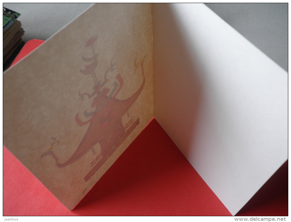 illustration - Pagoda by H. Okubo - religion - Canada - unused - JH Postcards