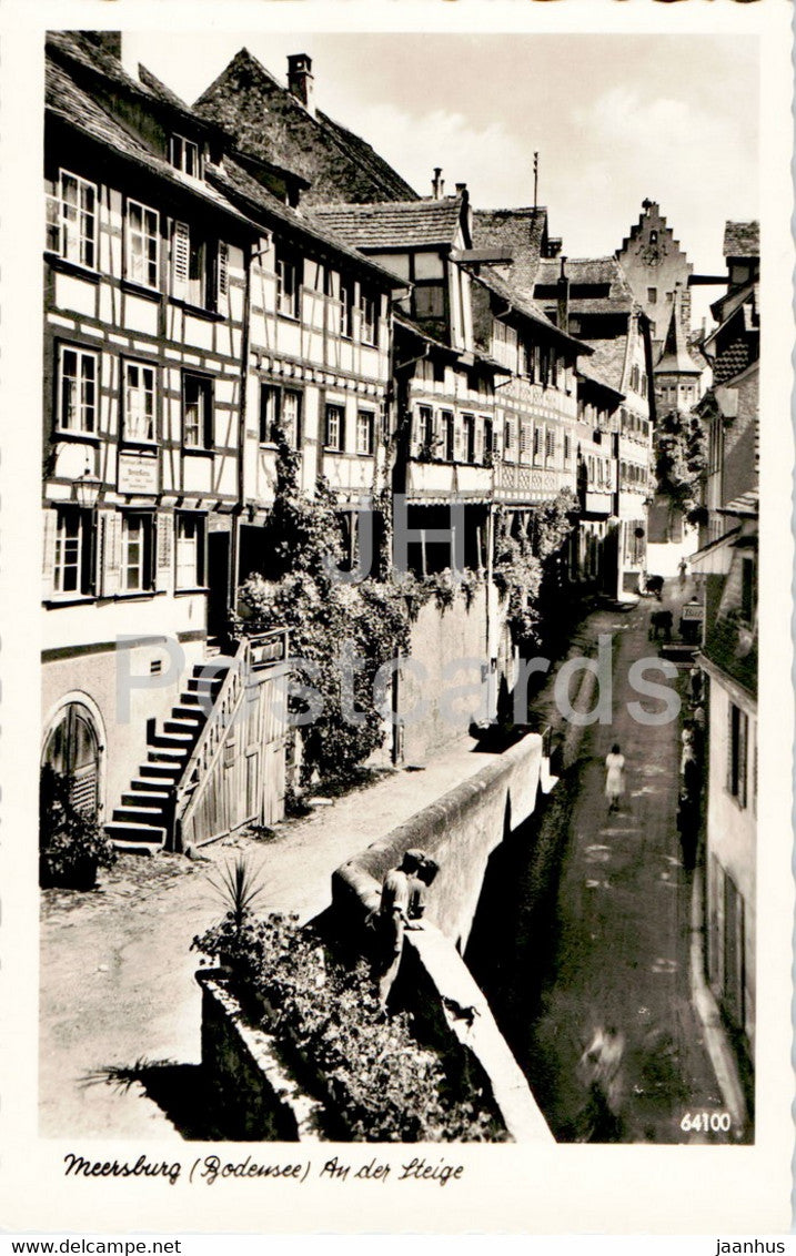 Meersburg - An der Steige - old postcard - Germany - unused - JH Postcards