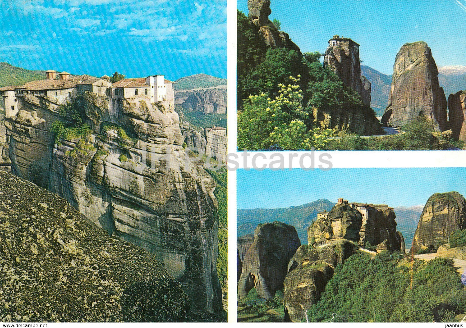 Meteora - multiview - 1980 - Greece - used - JH Postcards