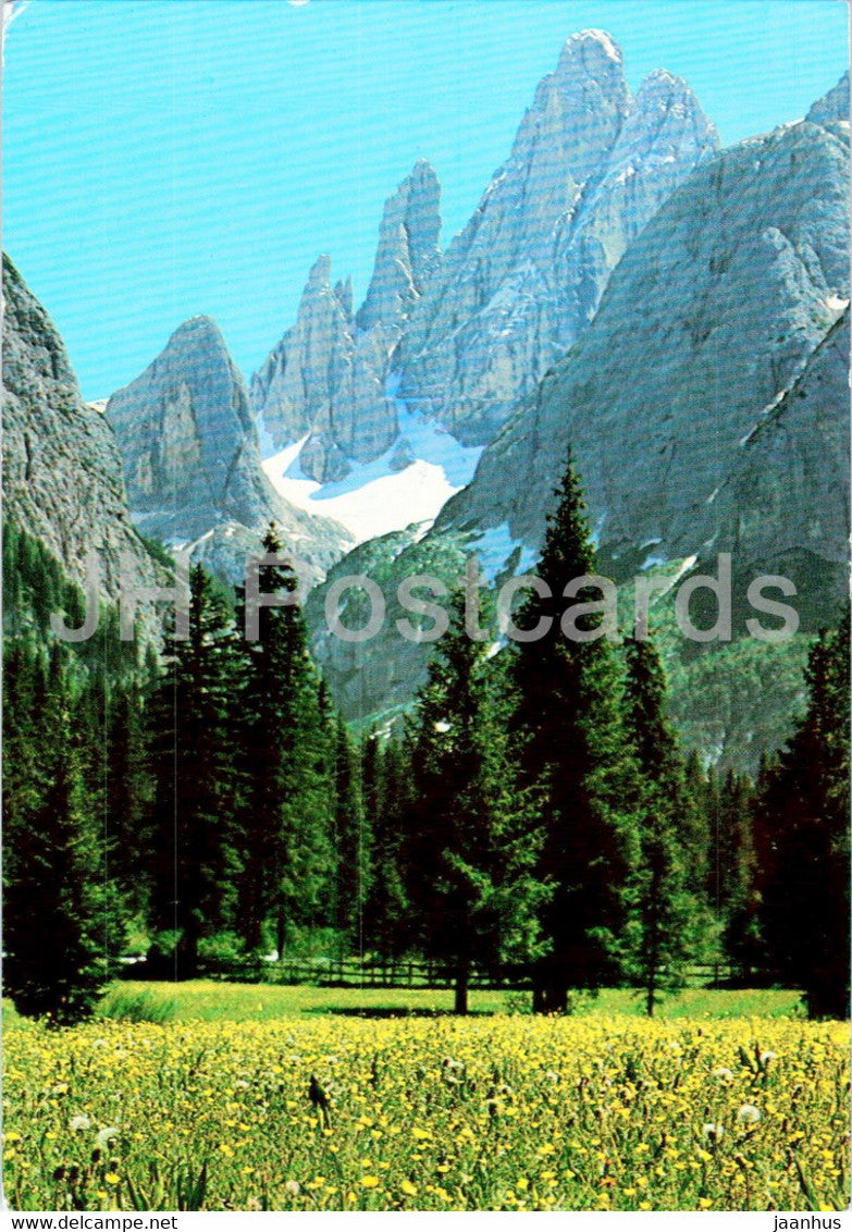 Dolomiti - Piano Fiscalina 1454 m - Cima Dodici 3094 m - Fischeleinboden - Zwolferkofel - 1971 - Italy - used - JH Postcards