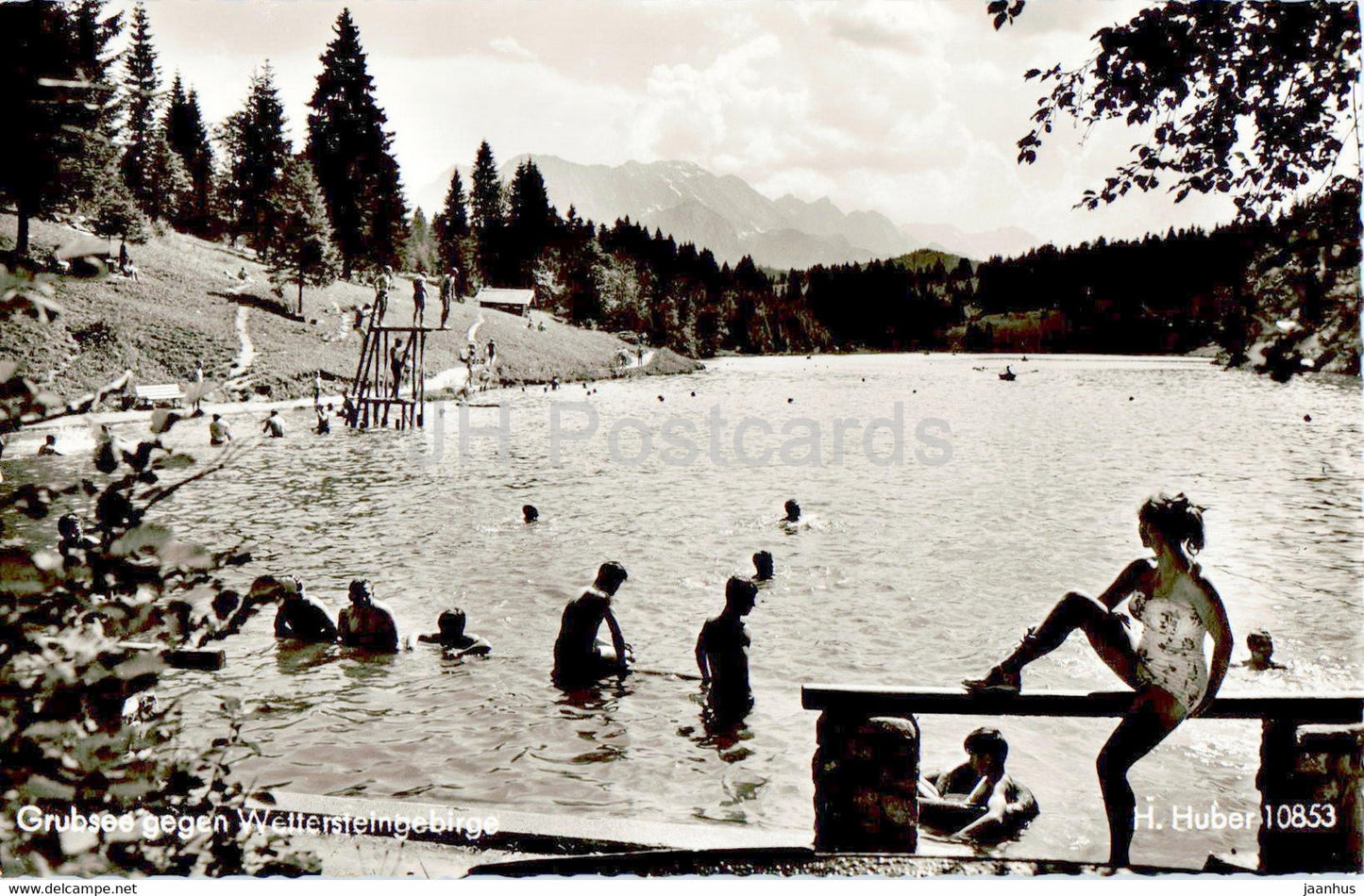 Grubsee gegen Wettersteingebirge - 10853 - Germany - unused - JH Postcards