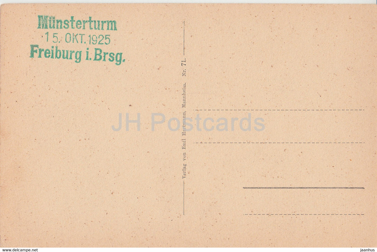 Freiburg i B - Das Munster - cathedral - 1925 - old postcard - Germany - unused
