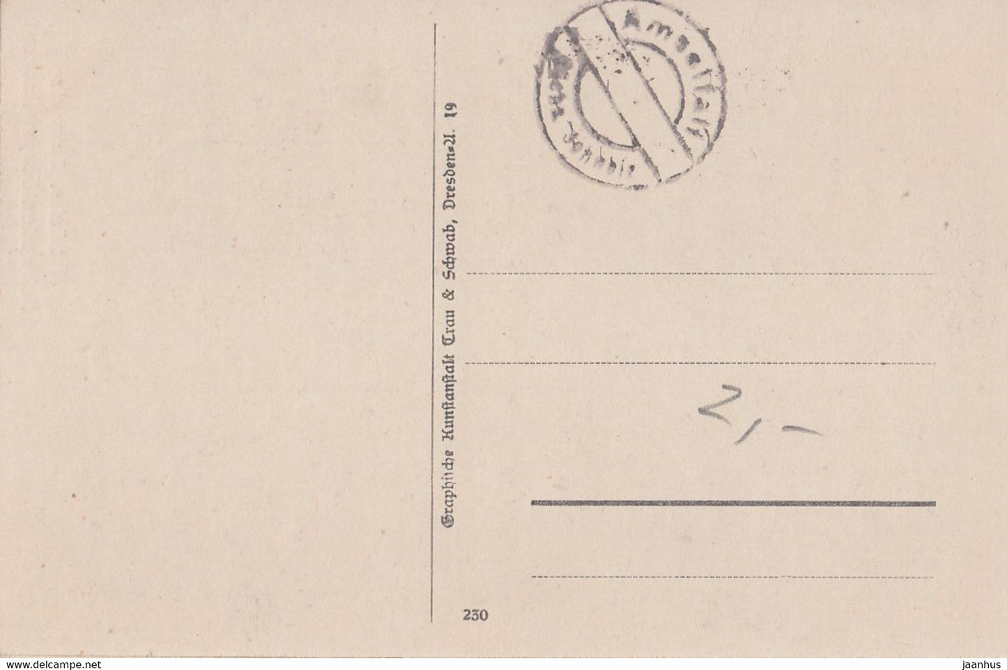 Schwedenlocher (Rathen) - Sachs. Schweiz - old postcard - Germany - unused