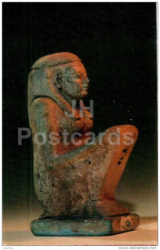 Maat , goddess of Truth - faience - Arts and Crafts of Ancient Egypt - 1969 - Russia USSR - unused - JH Postcards