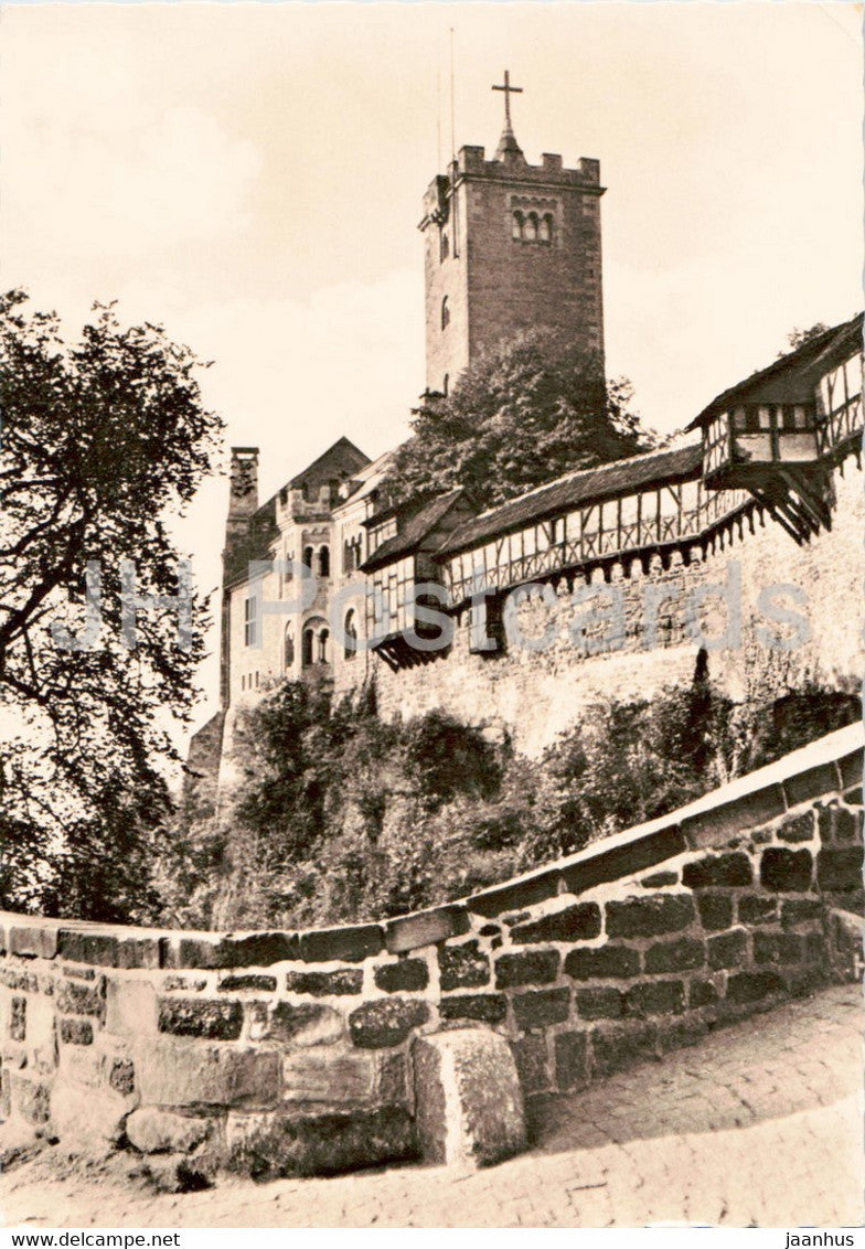 Die Wartburg bei Eisenach - 1 - old postcard - Germany DDR - unused - JH Postcards