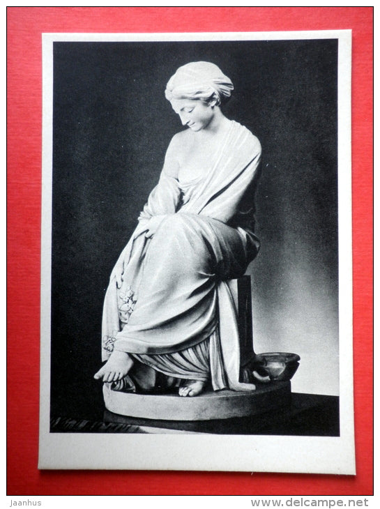 Winter by Étienne Maurice Falconet - sculpture - french art - unused - JH Postcards