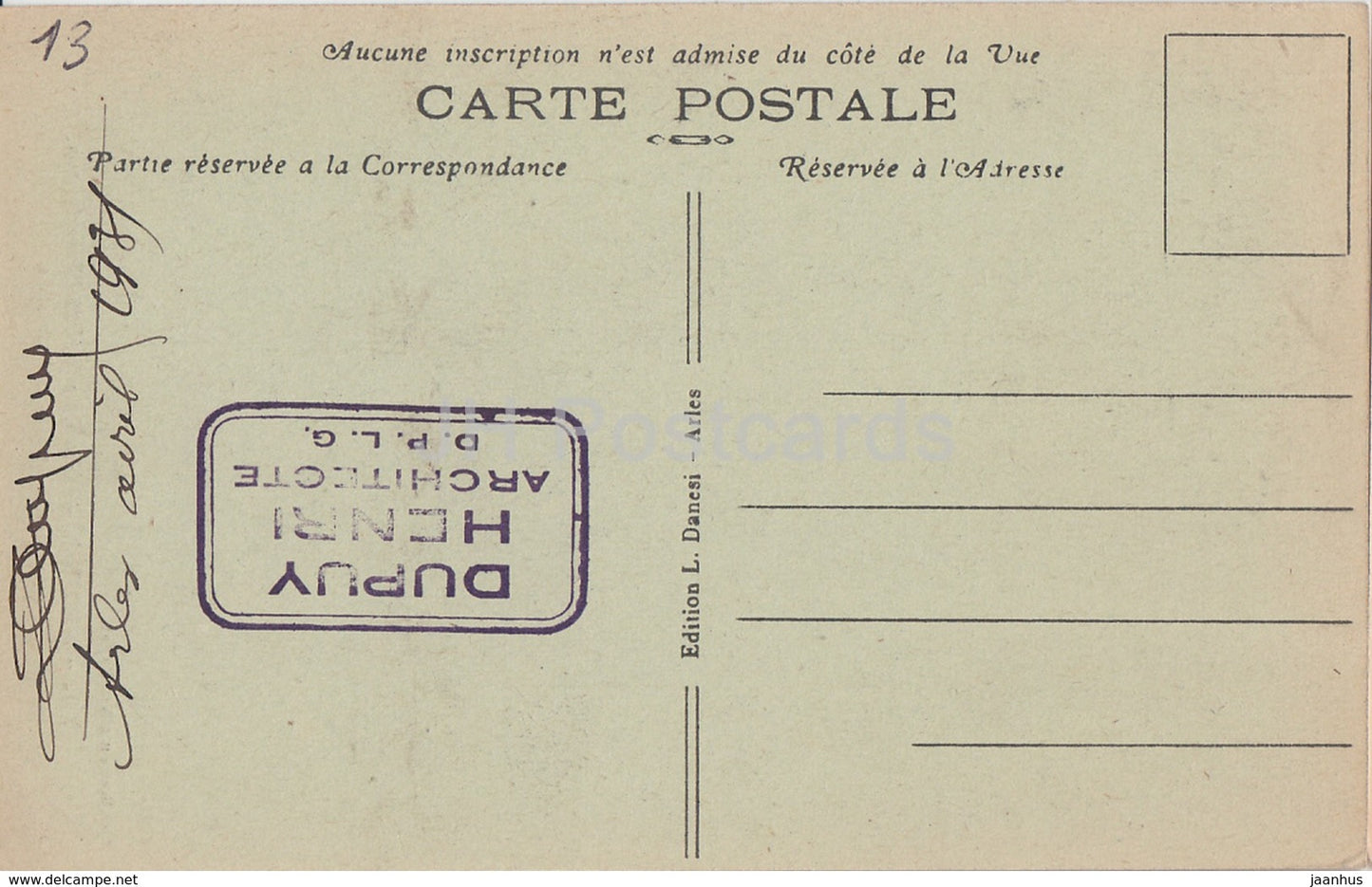 Arles - Cloitre Saint Trophime - Jacques de Compostelle - cloister - 75 - old postcard - France - used