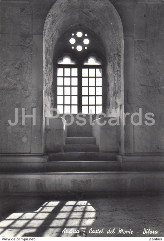 Andria - Castel del Monte - Bifora - Italy - Italia - unused - JH Postcards