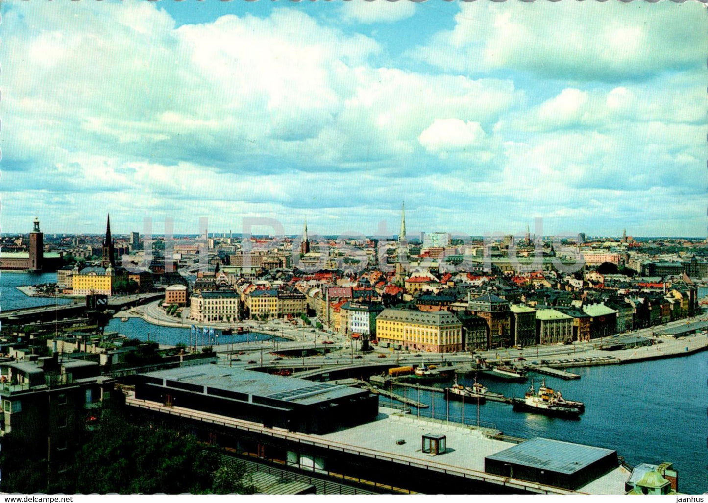 Stockholm - Utskit over Gamla Sta'n - View over the Old Town - 130/499 - Sweden - unused - JH Postcards