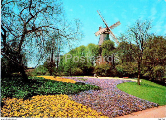 Freie Hansestadt Bremen - Muhle am Wall - windmill - Germany - unused - JH Postcards