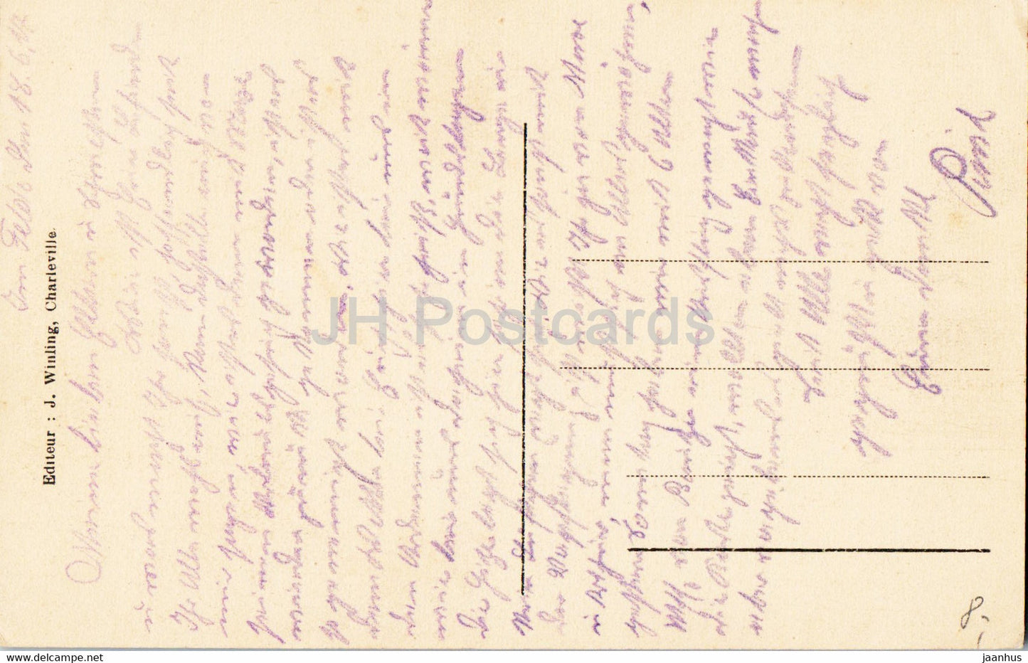 Vallee de la Meuse - Le Tunnel sous les Quatre Fils Aymon - old postcard - France - used