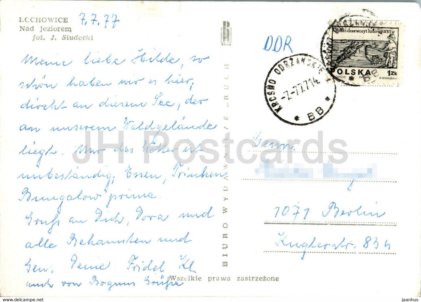 Lochowice - Nad jeziorem - lac - 1977 - Pologne - occasion