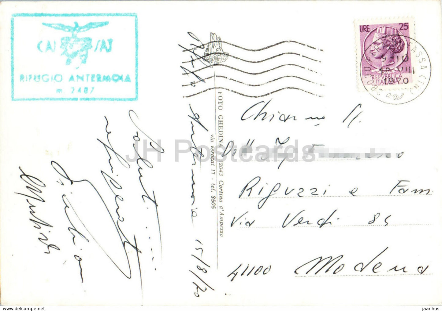 Catinaccio - Rifugio Antermoia - Pale di S Martino - 1970 - Italie - occasion