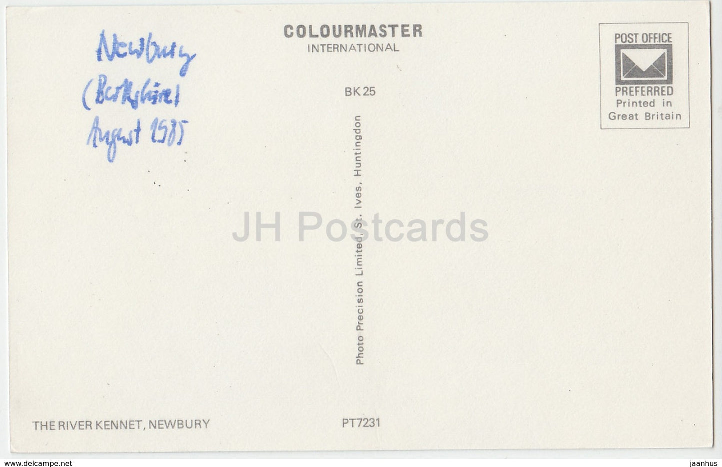 Newbury - The River Kennet - bateau - PT7231 - 1985 - Royaume-Uni - Angleterre - occasion