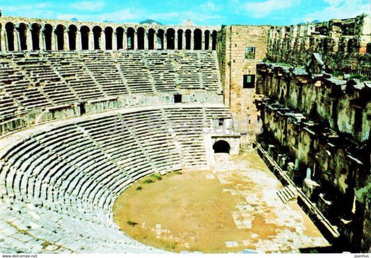 Antalya - Theatre at Aspendus - ancient world - Keskin - 566 - Turkey - unused - JH Postcards