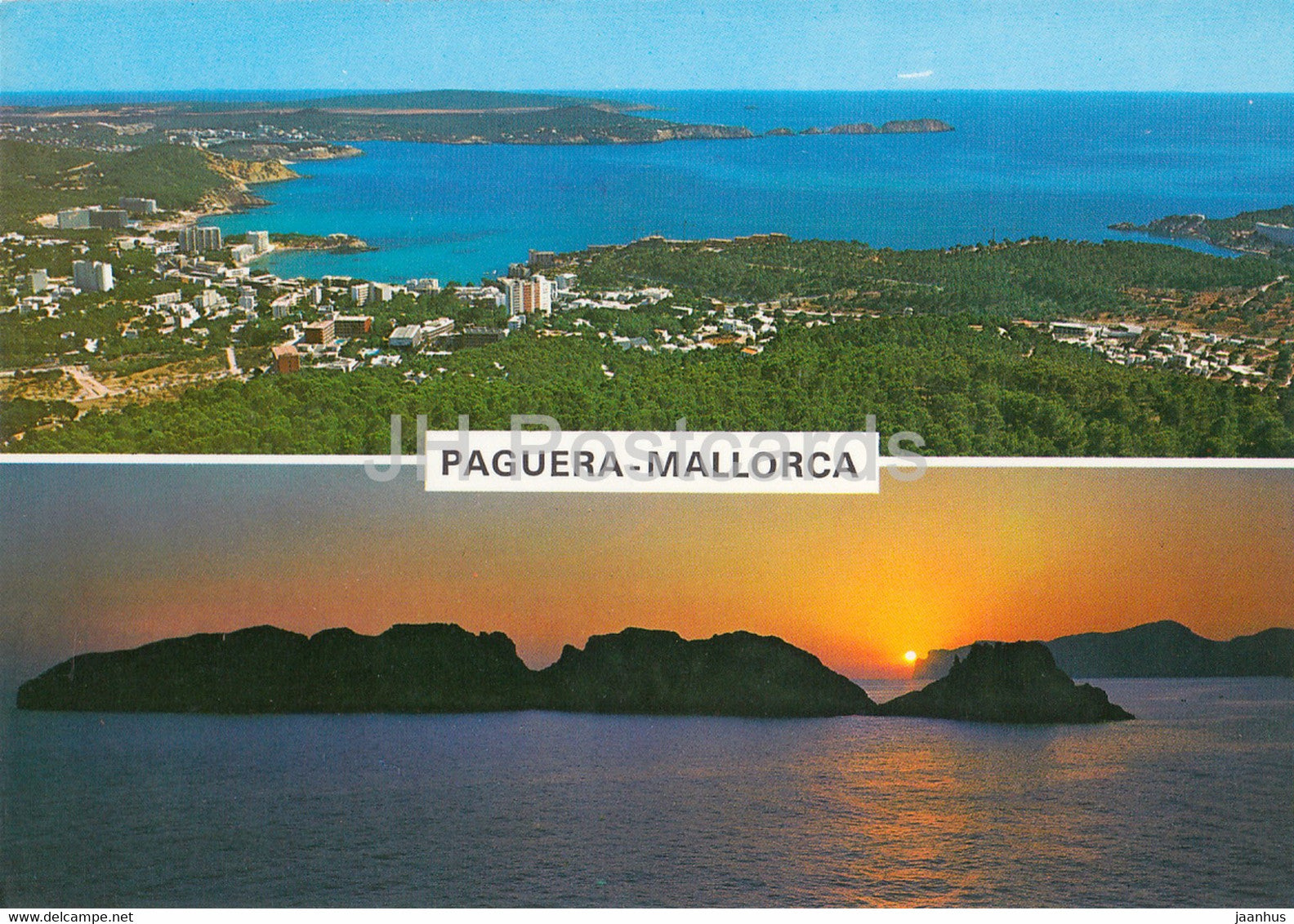 Paguera - Mallorca - aerial view - Spain - unused - JH Postcards