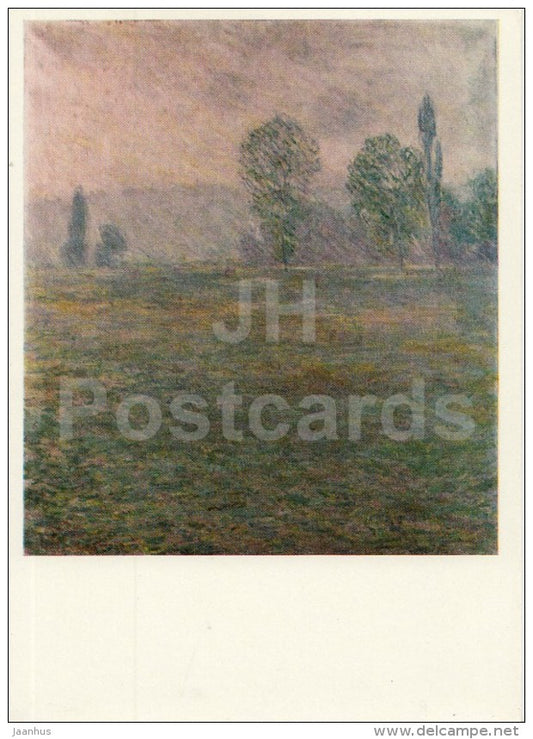 painting by Claude Monet - Meadows at Giverny , 1888 - French Art - 1970 - Russia USSR - unused - JH Postcards