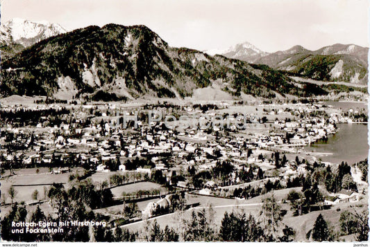 Rottach Egern mit Hirschberg und Fockenstein - old postcard - 1958 - Germany - used - JH Postcards
