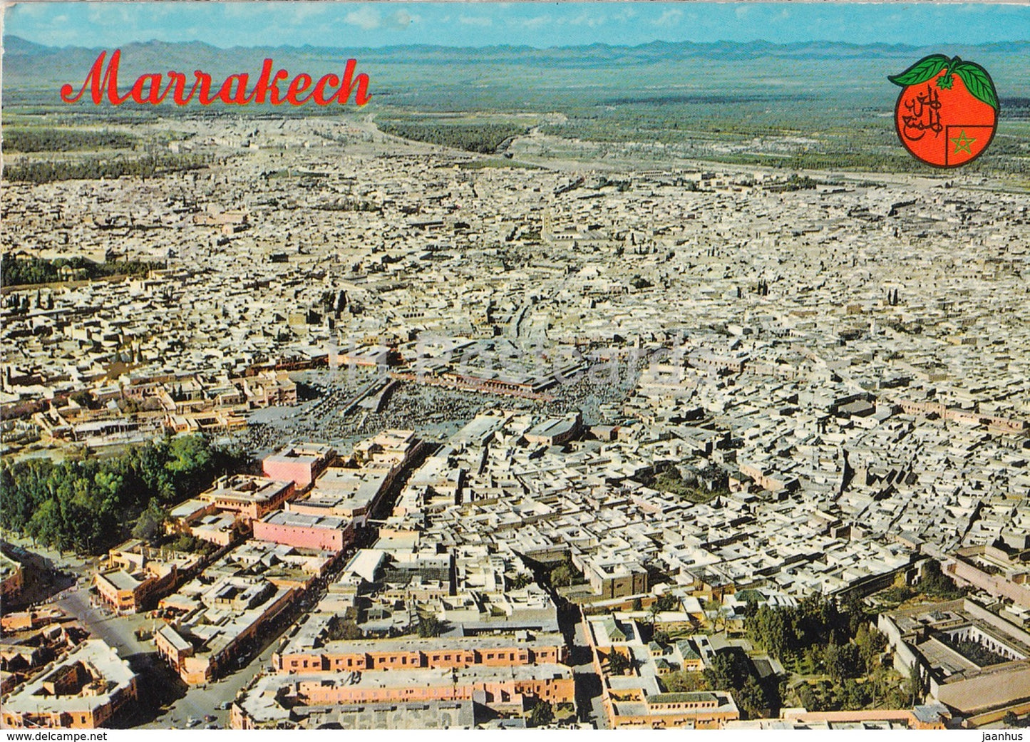 Marrakech - Marrakesh - Aerial View - 210 - 1975 - Morocco - used - JH Postcards