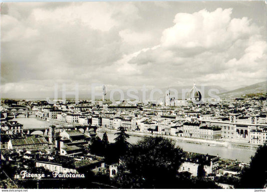 Firenze - Florence - Panorama - 32 - old postcard - 1954 - Italy - used - JH Postcards