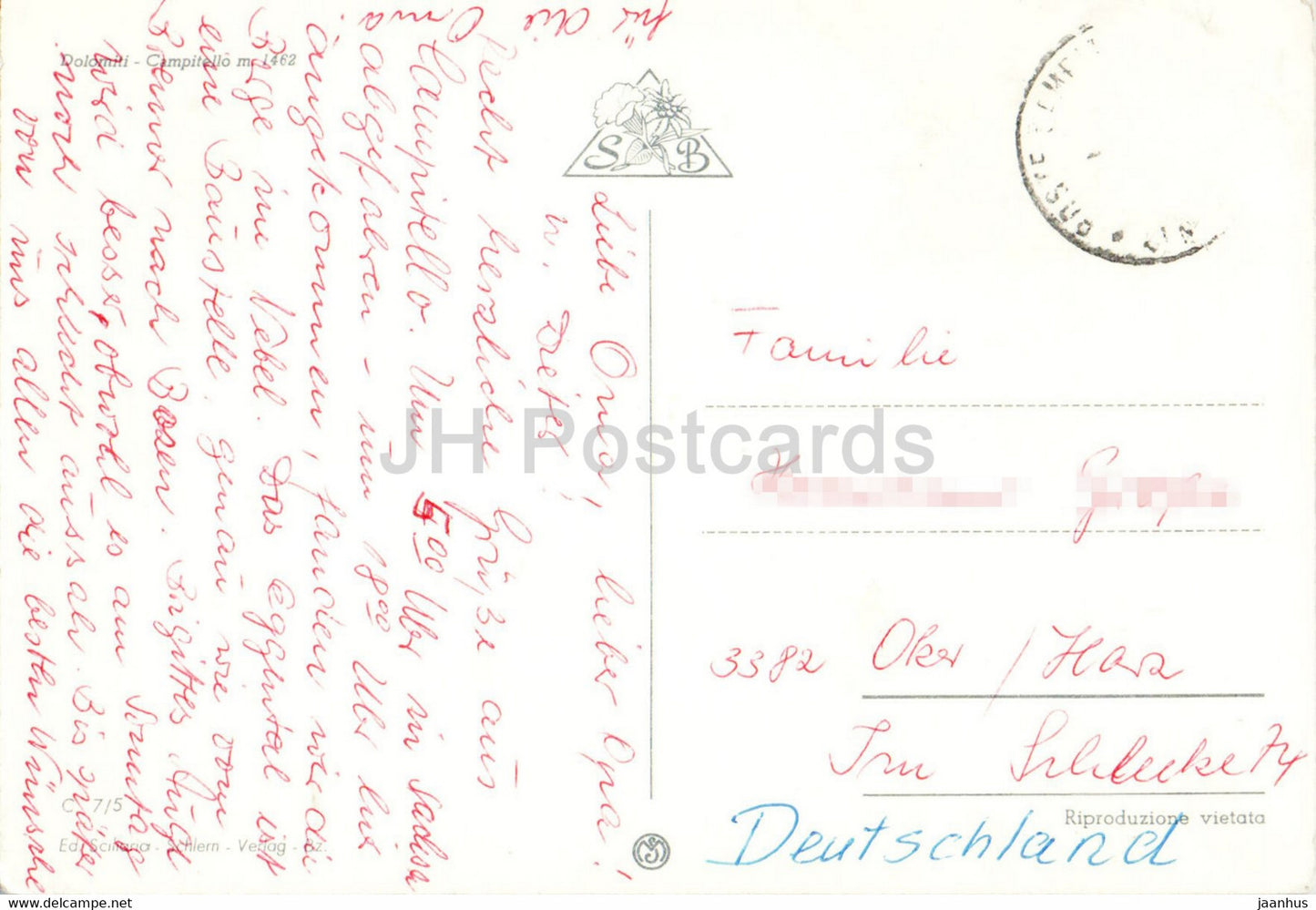 Dolomiti - Campitello 1462 m - Italien - gebraucht