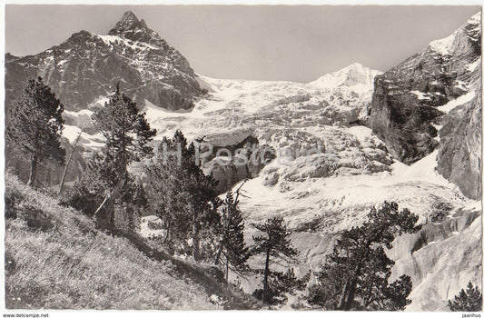 Rosenlaui 1330 m - Rosenlauigletscher mit Dossen- und Rossenhorn - 194 - Switzerland - old postcard - unused - JH Postcards